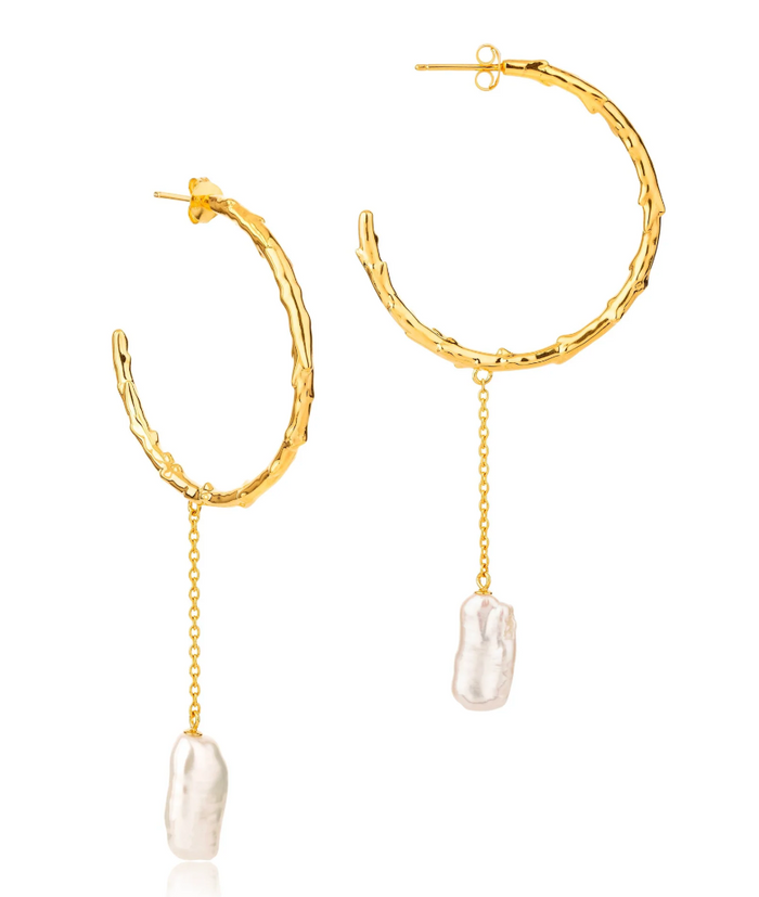 CLAUDIA BRADBY LARGE VOLCANO HOOP EARRINGS