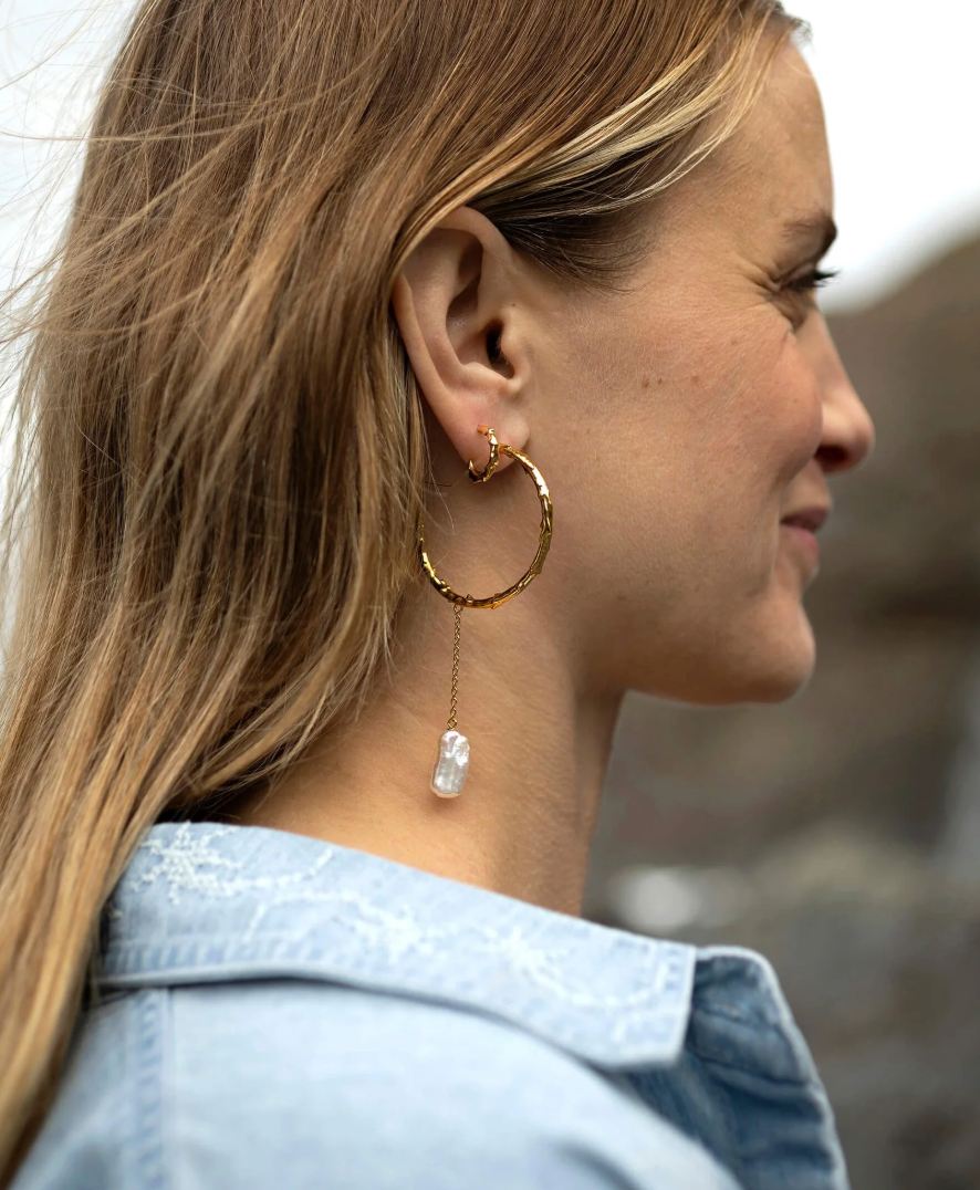 CLAUDIA BRADBY LARGE VOLCANO HOOP EARRINGS