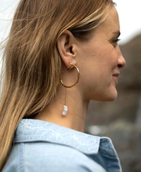 CLAUDIA BRADBY LARGE VOLCANO HOOP EARRINGS