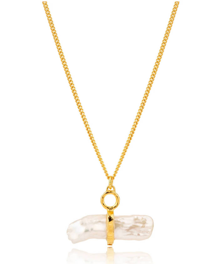 CLAUDIA BRADBY REYKJAVIK PEARL TOGGLE NECKLACE
