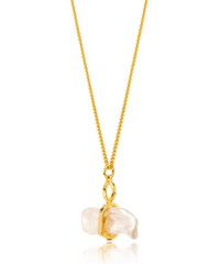 CLAUDIA BRADBY REYKJAVIK PEARL TOGGLE NECKLACE