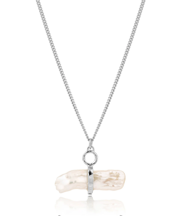 CLAUDIA BRADBY REYKJAVIK PEARL TOGGLE NECKLACE