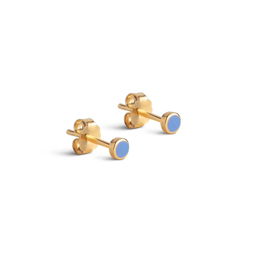 ENAMEL COPENHAGEN DOT STUD EARRINGS