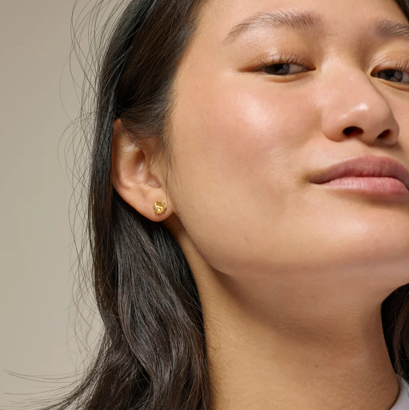 ENAMEL COPENHAGEN CLOVER STUD EARRINGS