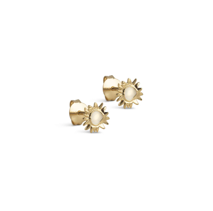 ENAMEL COPENHAGEN SMALL SUNSHINE STUD EARRINGS