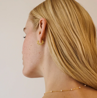 ENAMEL COPENHAGEN SUNSHINE LEAVES EARRINGS