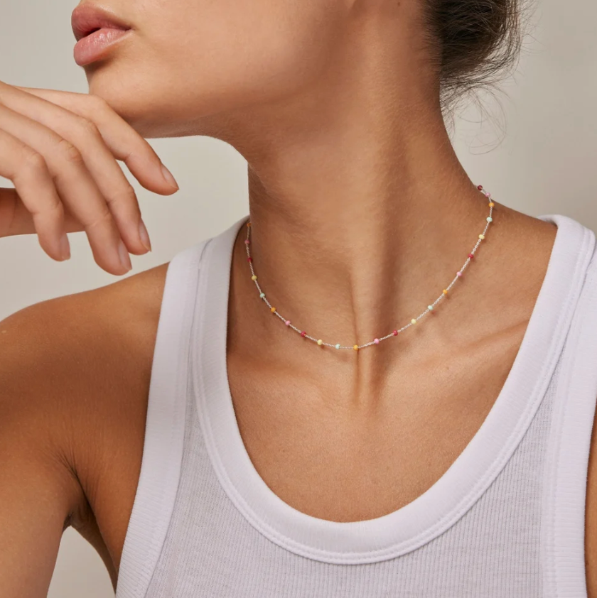 ENAMEL COPENHAGAEN LOLA SILVER NECKLACE