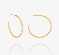 RACHEL JACKSON SHIMMERING SUN OVERSIZED HOOP EARRINGS