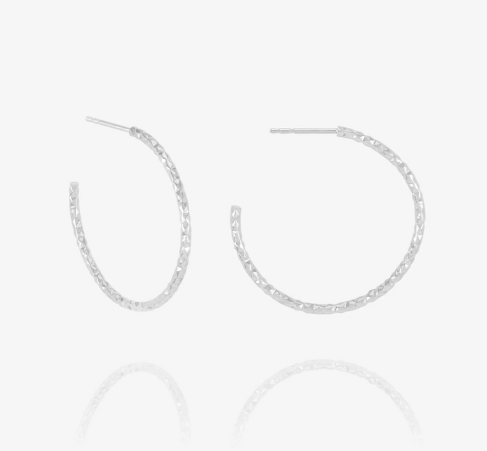 RACHEL JACKSON SHIMMERING SUN OVERSIZED HOOP EARRINGS