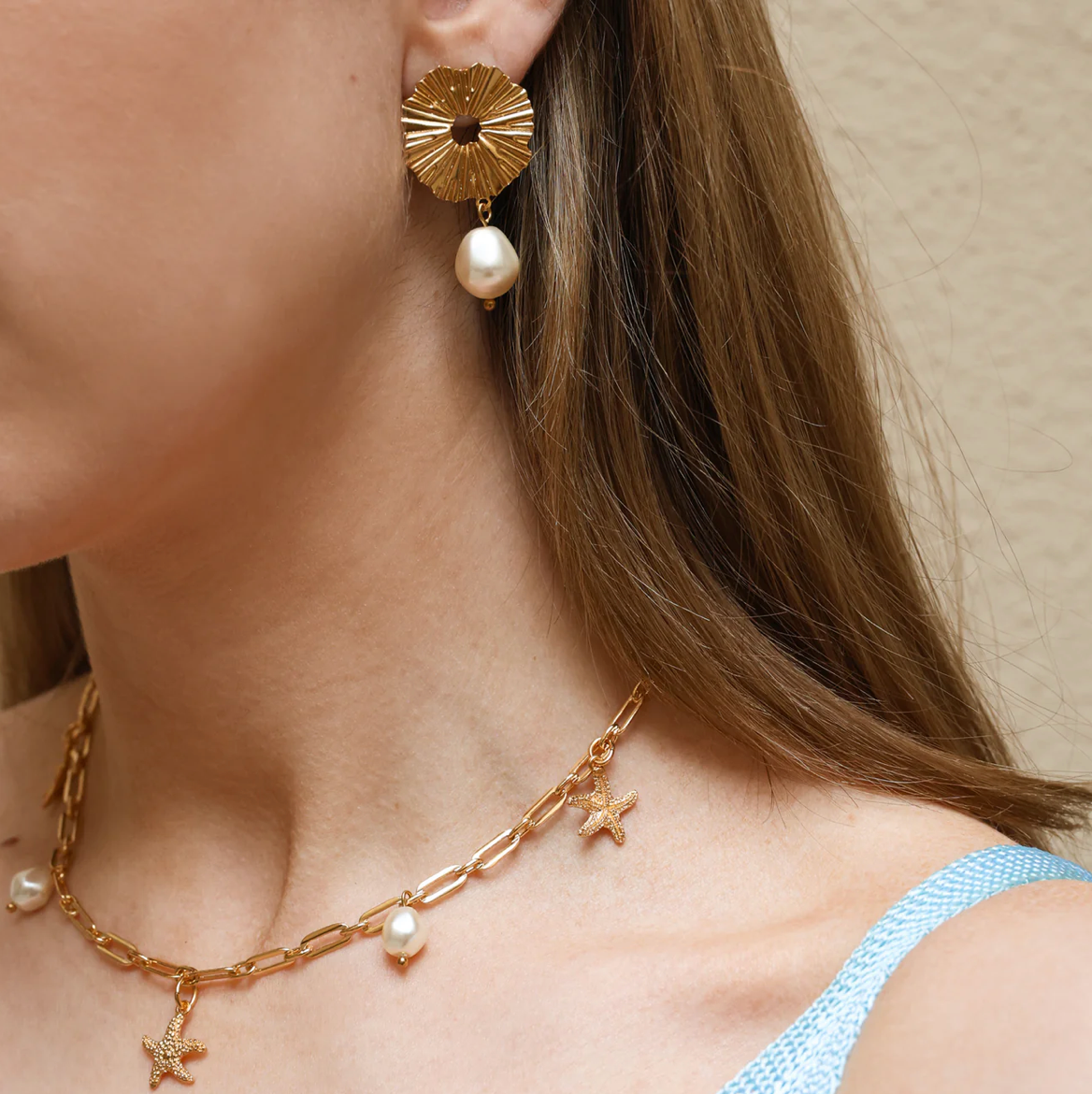 CAROLINE SVEDBOM VASSIA PEARL EARRINGS