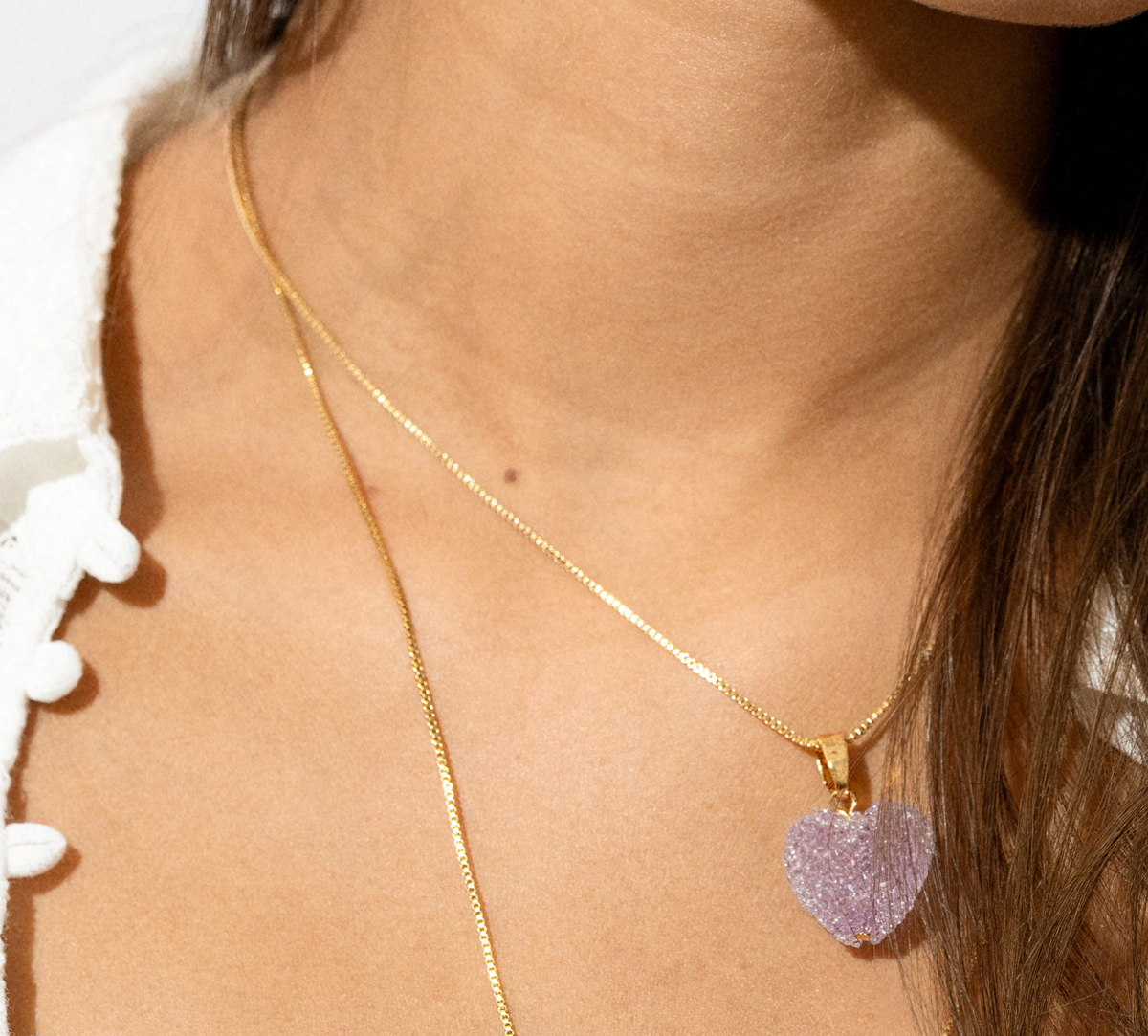 CRYSTAL HAZE TUTTIFRUTTI JELLY HEART CHARM