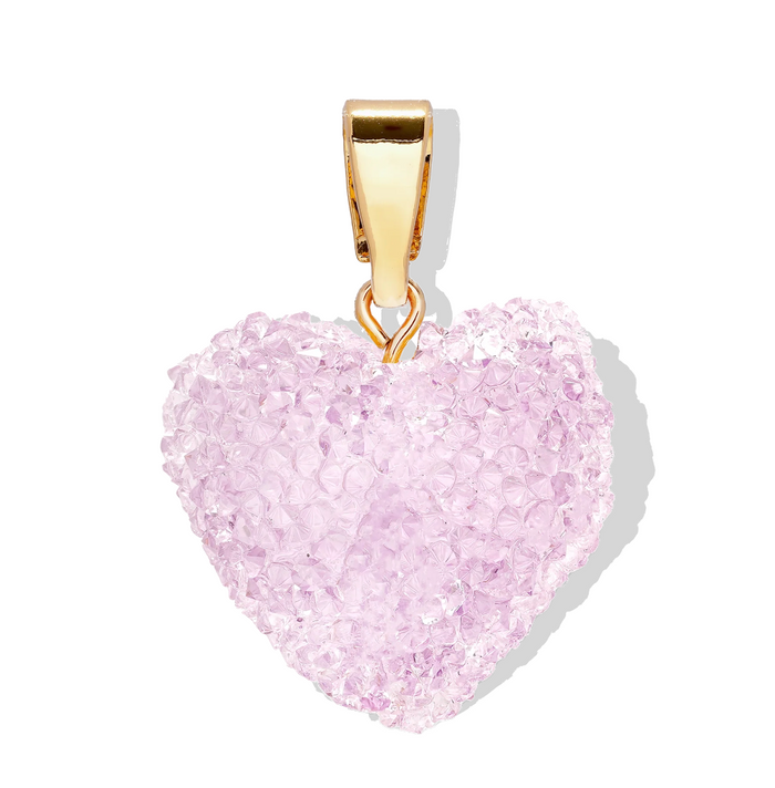 CRYSTAL HAZE TUTTIFRUTTI JELLY HEART CHARM