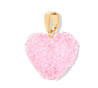 CRYSTAL HAZE BABY PINK JELLY HEART CHARM