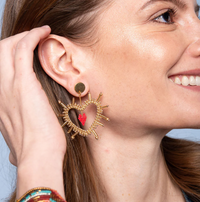 MISHKY SACRED HEART EARRINGS