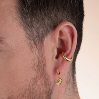 SCREAM PRETTY MIX TAPE CHARM HOOP EARRINGS