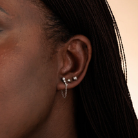 SCREAM PRETTY PEARL FLAT BACK STUD EARRINGS