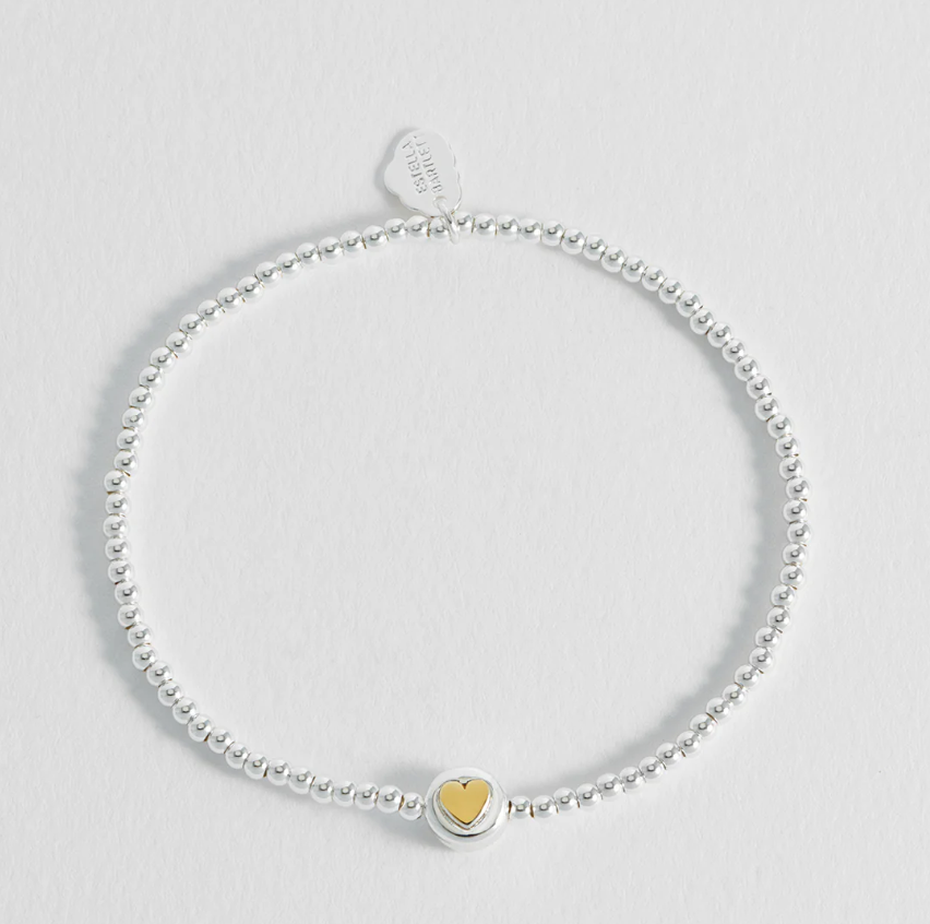 ESTELLA BARTLETT HEART DISC BEAD BRACELET