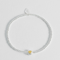 ESTELLA BARTLETT HEART DISC BEAD BRACELET