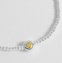 ESTELLA BARTLETT HEART DISC BEAD BRACELET