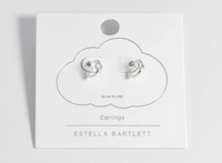 ESTELLA BARTLETT PAVE CIRCLE HOOP EARRINGS