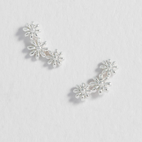 ESTELLA BARTLETT TRIPLE FLOWER STUD EARRINGS
