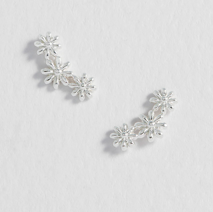 ESTELLA BARTLETT TRIPLE FLOWER STUD EARRINGS