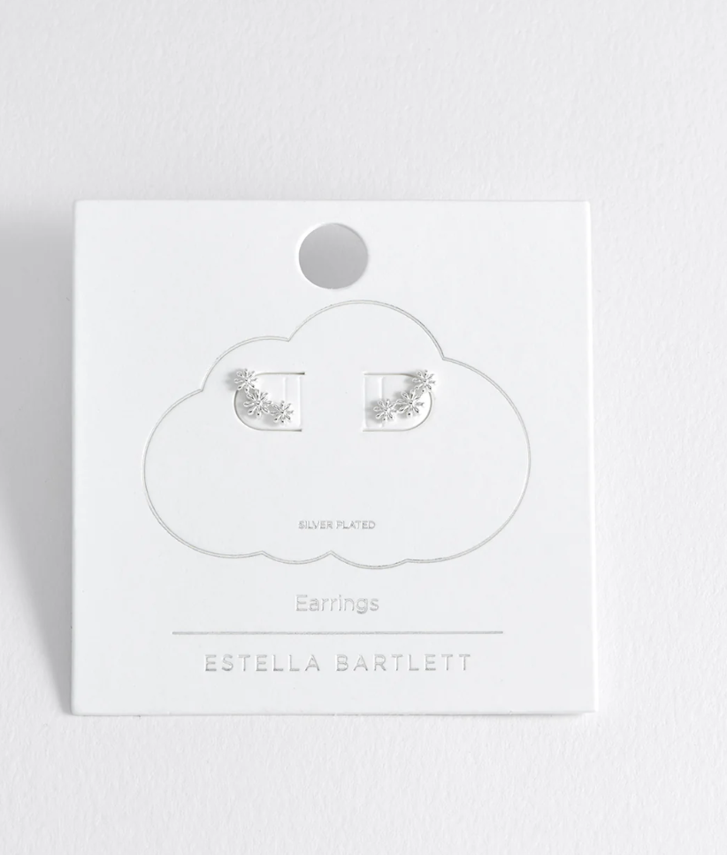 ESTELLA BARTLETT TRIPLE FLOWER STUD EARRINGS