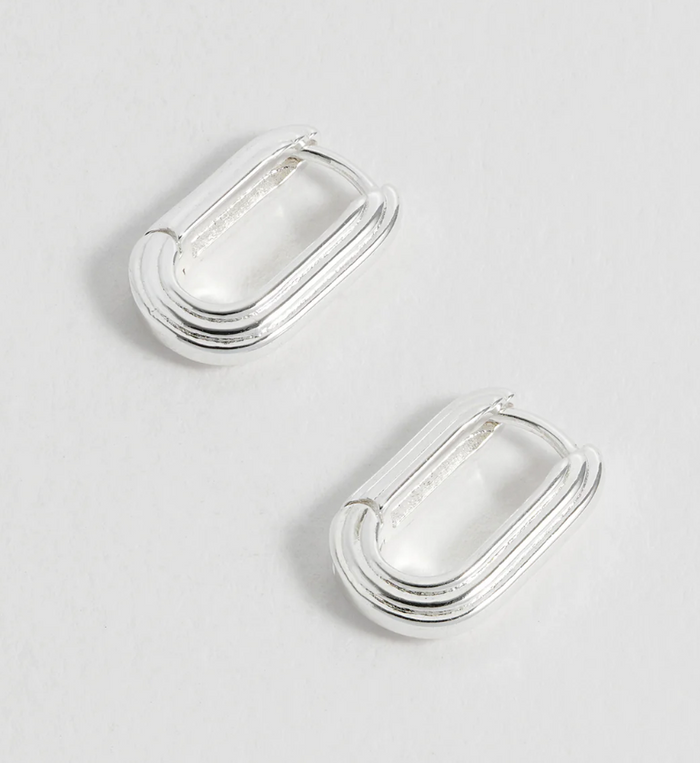 ESTELLA BARTLETT RIDGE HINGE HOOP EARRINGS