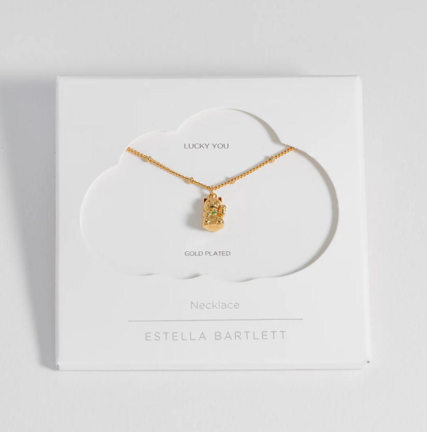 ESTELLA BARTLETT LUCKY CAT NECKLACE