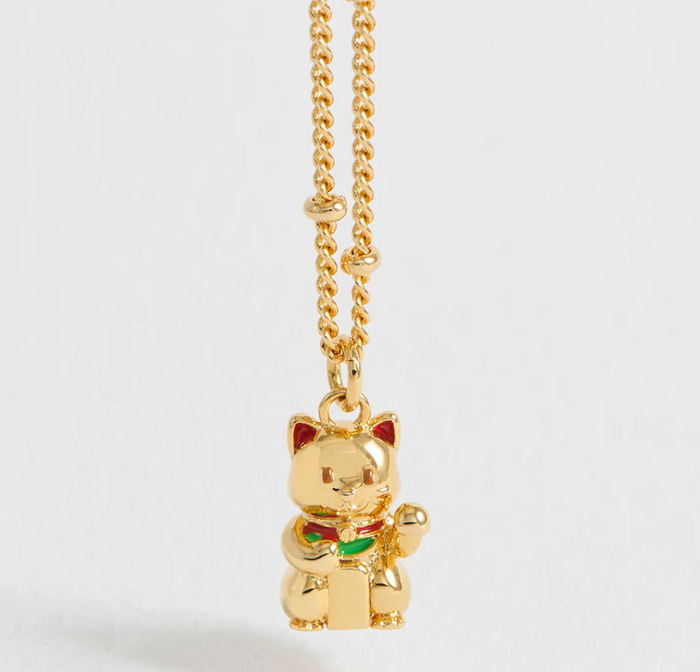 ESTELLA BARTLETT LUCKY CAT NECKLACE