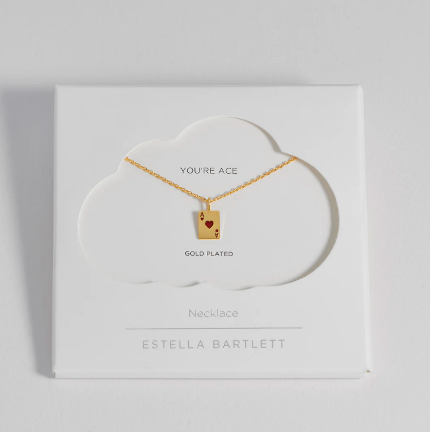 ESTELLA BARTLETT ACE OF HEARTS NECKLACE