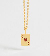 ESTELLA BARTLETT ACE OF HEARTS NECKLACE
