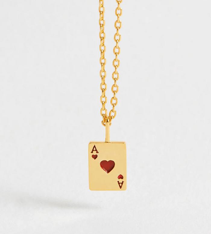 ESTELLA BARTLETT ACE OF HEARTS NECKLACE