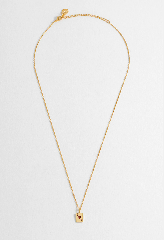 ESTELLA BARTLETT ACE OF HEARTS NECKLACE