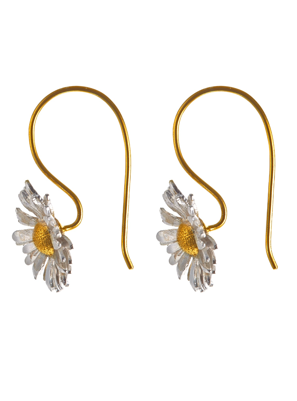 ALEX MONROE BIG DAISY HOOK EARRINGS