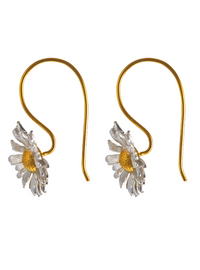 ALEX MONROE BIG DAISY HOOK EARRINGS