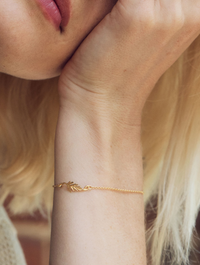 ALEX MONROE LITTLE FERN LEAF BRACELET