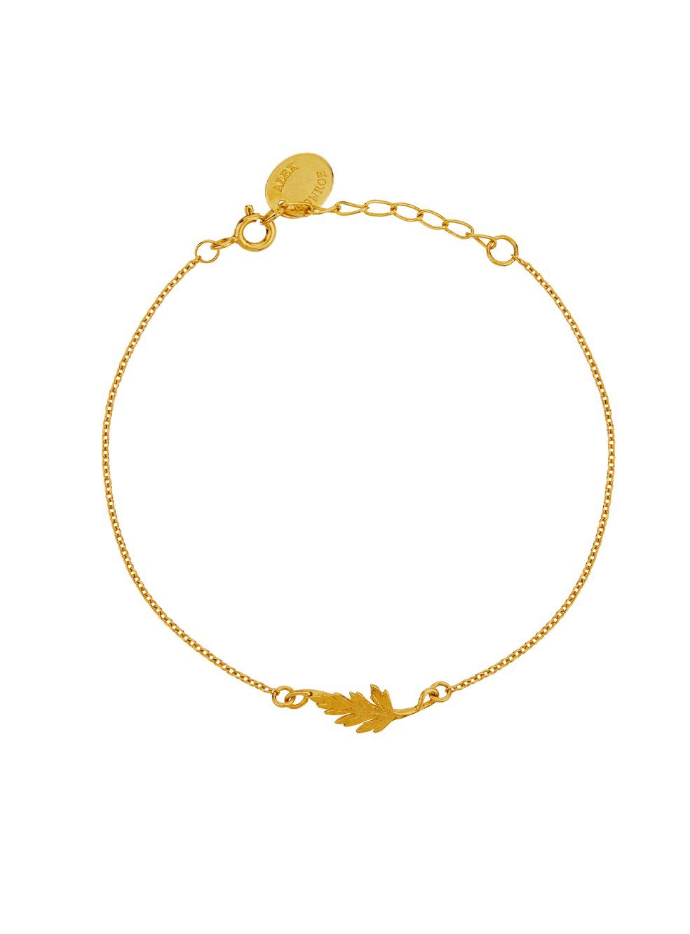 ALEX MONROE LITTLE FERN LEAF BRACELET