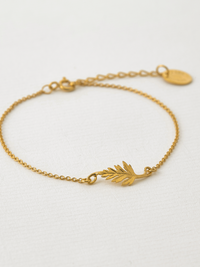 ALEX MONROE LITTLE FERN LEAF BRACELET