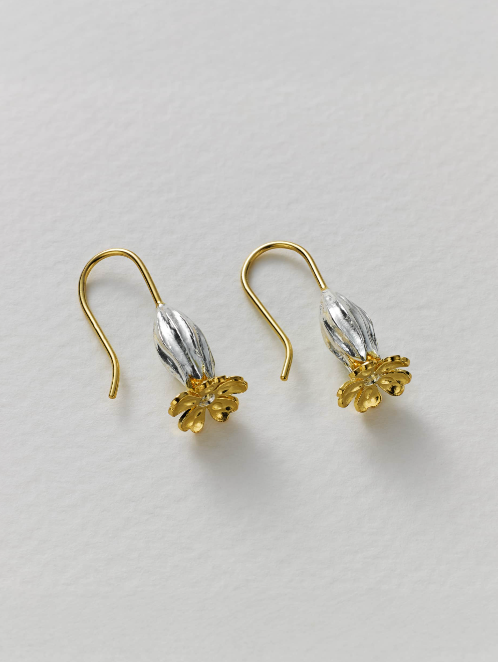 ALEX MONROE COWSLIP HOOK EARRINGS