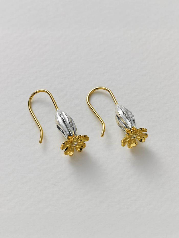 ALEX MONROE COWSLIP HOOK EARRINGS