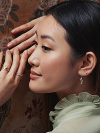 ALEX MONROE COWSLIP HOOK EARRINGS