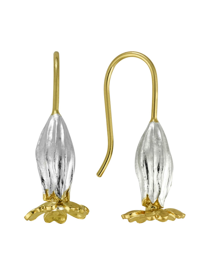 ALEX MONROE COWSLIP HOOK EARRINGS