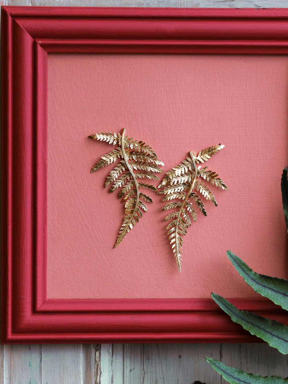 ALEX MONROE STATEMENT FERN EARRINGS