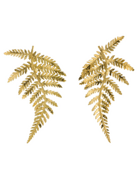 ALEX MONROE STATEMENT FERN EARRINGS