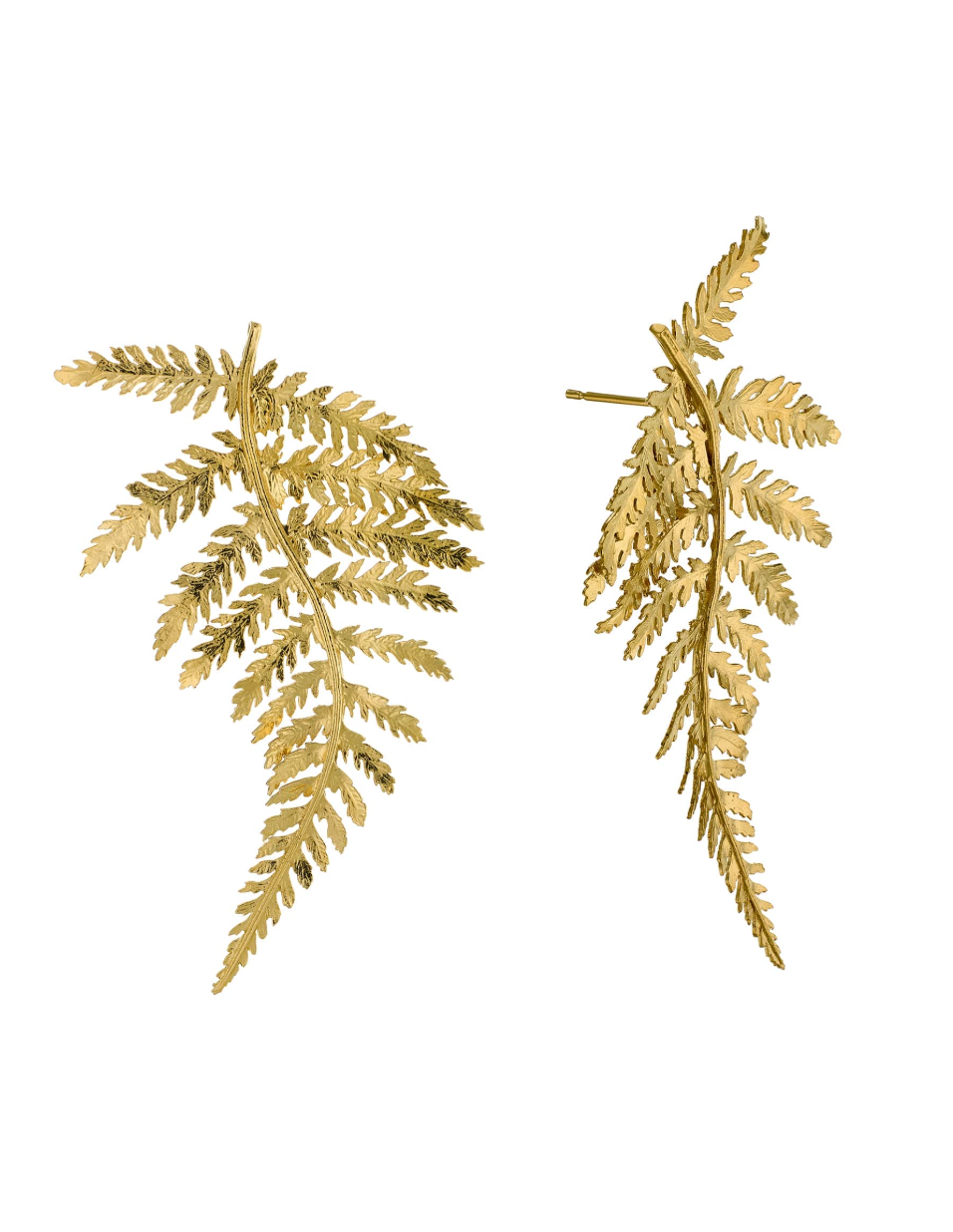 ALEX MONROE STATEMENT FERN EARRINGS