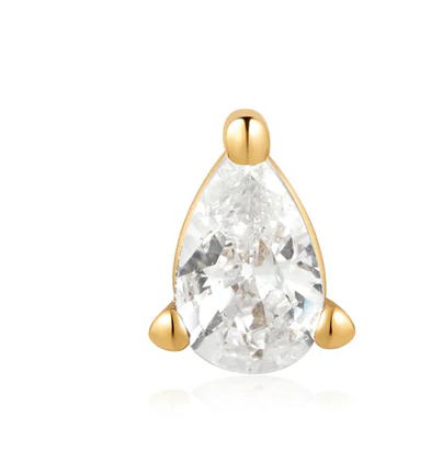 ANIA HAIE PEAR BARBELL EARRING