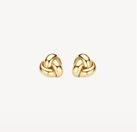 BLUSH 14K YELLOW GOLD KNOT EARRINGS