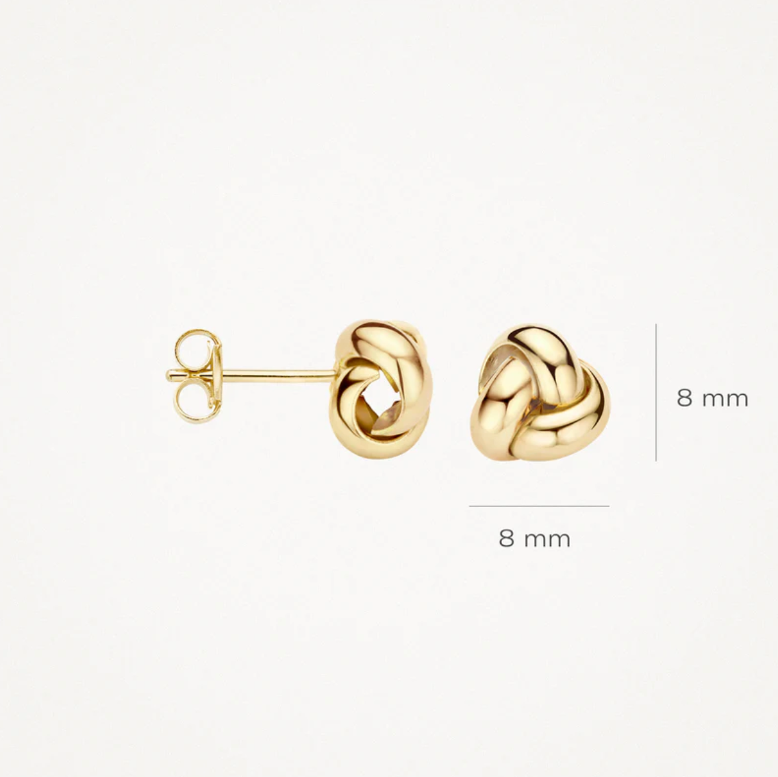 BLUSH 14K YELLOW GOLD KNOT EARRINGS