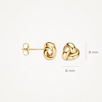 BLUSH 14K YELLOW GOLD KNOT EARRINGS